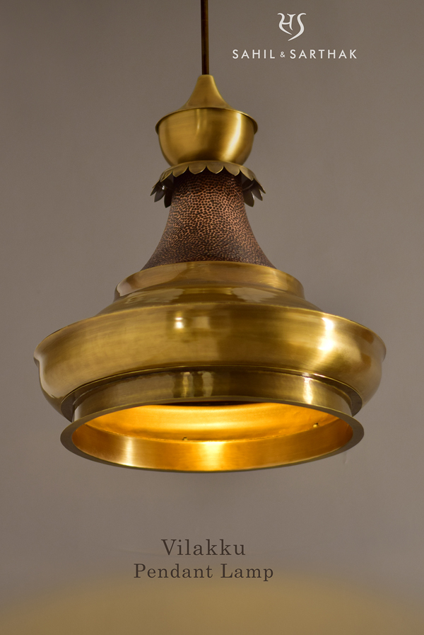 Vilakku pendant Lamp 01 by Sahil & Sarthak